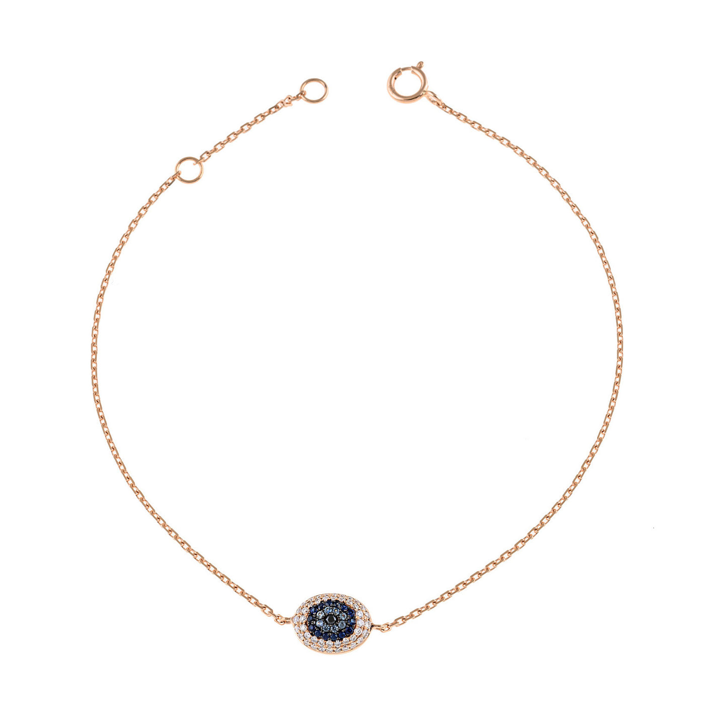 Evil eye bracelet. Diamond evil eye bracelet. Evil eye chain bracelet. Sapphire and diamond eye bracelet. Eye bracelet. Eye jewellery. Anatol jewellery. Χρυσά κοσμήματα. Κόσμημα με μάτι. Βραχιόλι με μάτι. Χρυσό μάτι με μπριγιάν. Ανατολ κοσμήματα.