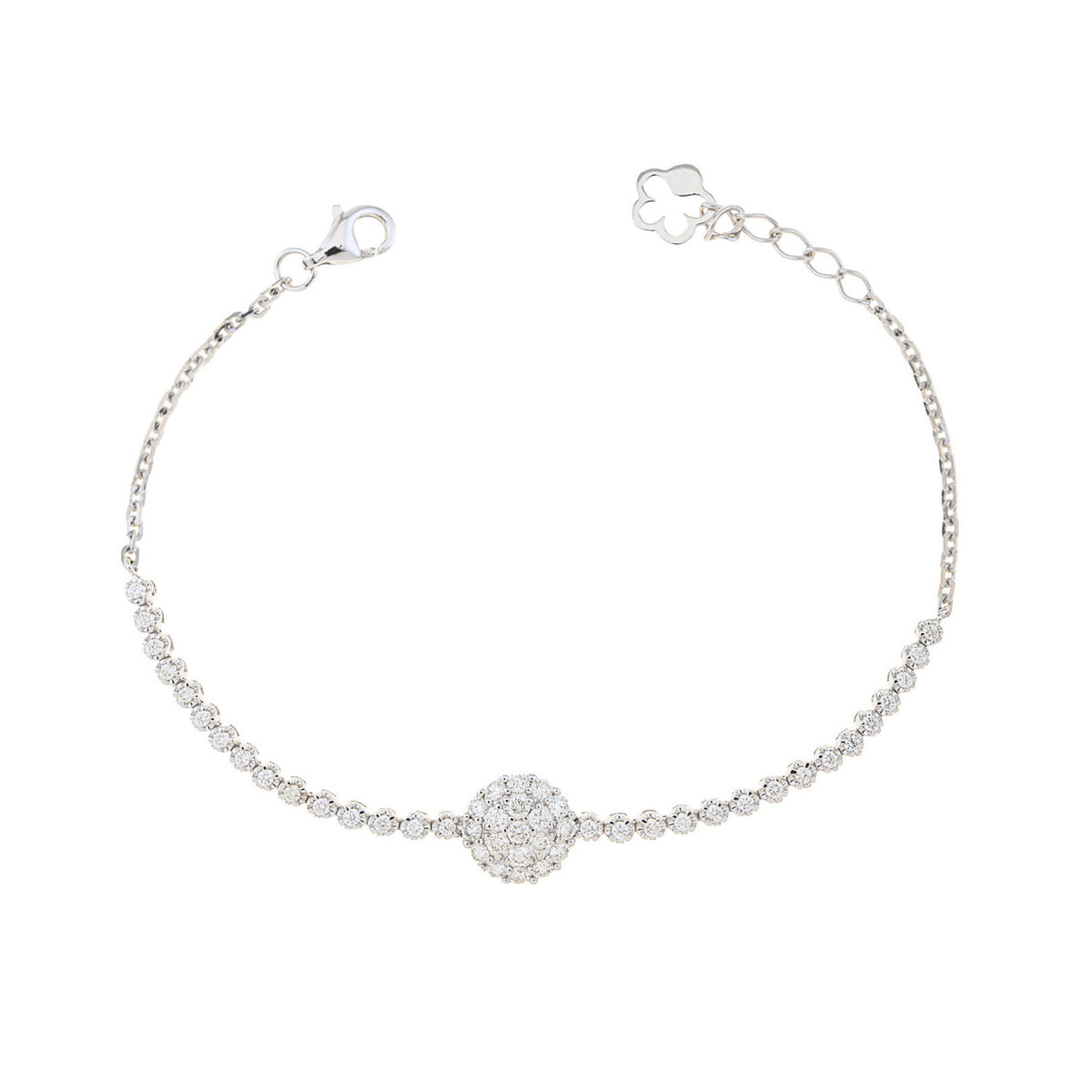 Tennis bracelet. Classic diamond Bracelet. Fine jewelry. Diamond Bracelet. Wedding gift. Gift for wife. Anatol jewelry. Golden Hall. Kifissia. Athens. Gold and diamond bracelet.