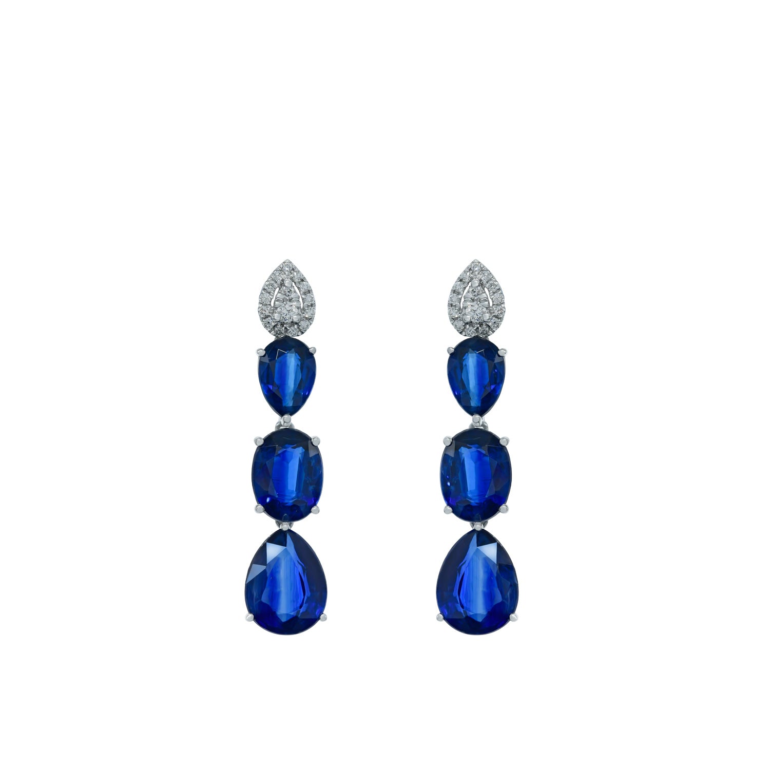 Sapphire Earring. Earrings. 18K gold earring. White Gold, yellow gold, rose gold. Perfect Gift. Earring gift. Fine jewelry. Anatol. Kifissia. Golden Hall. Σκουλαρίκι χρυσό. Σκουλαρίκι με ζαφείρια. Σκουλαρίκι τρυπητό. Σκουλαρίκι με ζαφείρι. Σκουλαρίκι με διαμάντια. Athens. Κηφισιά. Σκουλαρίκι με μπριγιάν.