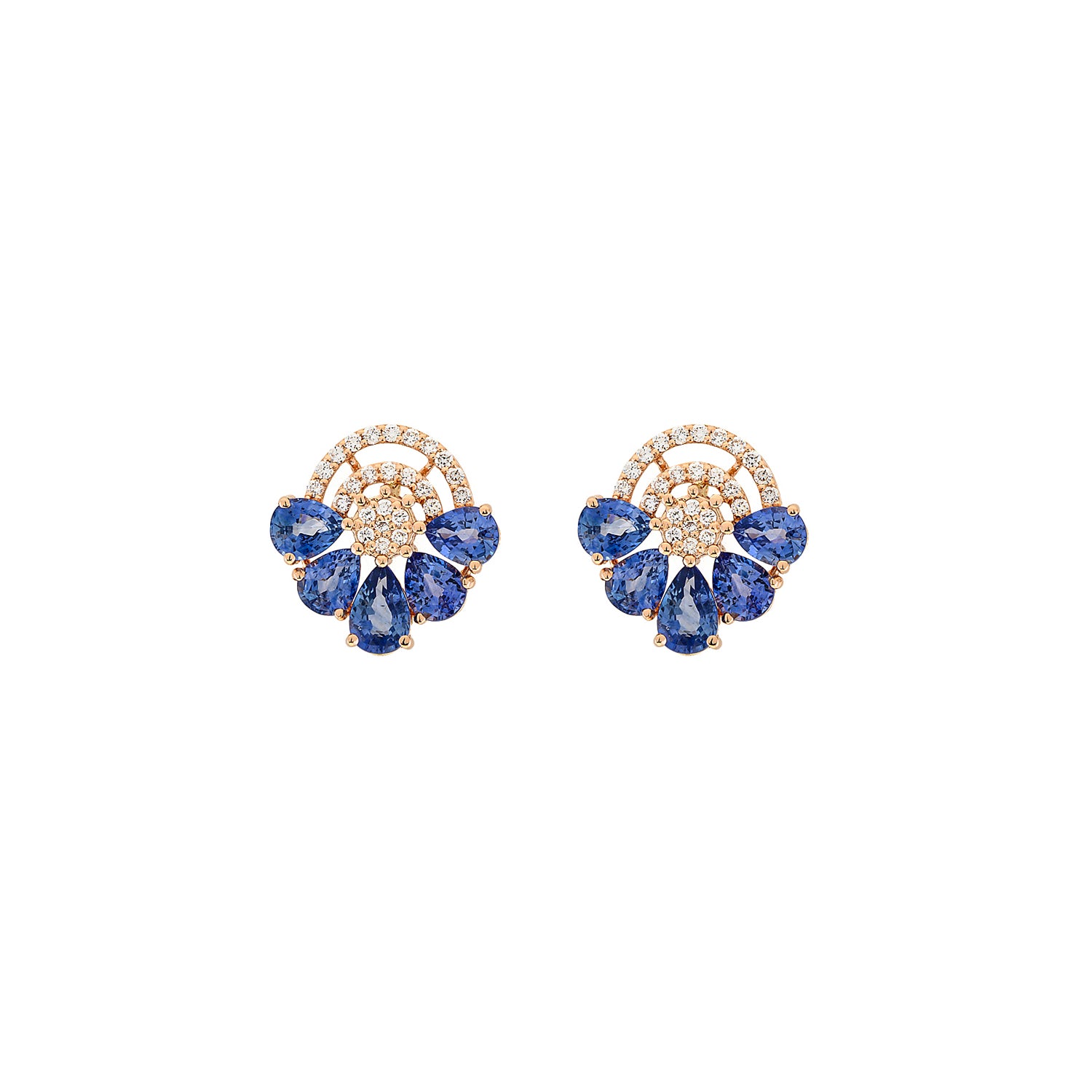 Sapphire Earring. Earrings. 18K gold earring. White Gold, yellow gold, rose gold. Perfect Gift. Earring gift. Fine jewelry. Anatol. Kifissia. Golden Hall. Σκουλαρίκι χρυσό. Σκουλαρίκι  με ζαφείρια. Σκουλαρίκι τρυπητό. Σκουλαρίκι με ζαφείρι. Σκουλαρίκι με διαμάντια. Athens. Κηφισιά. Σκουλαρίκι με μπριγιάν.