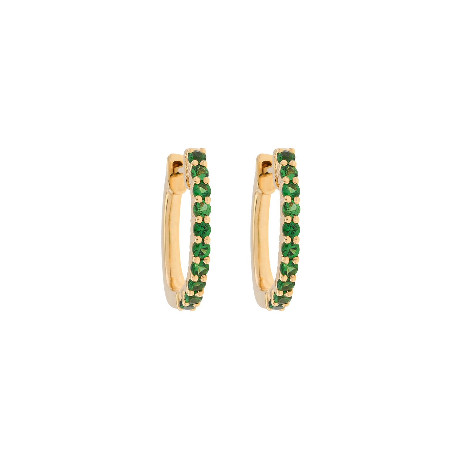 Garnet Hoops  Earrings