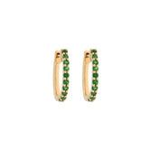 Garnet Hoops  Earrings