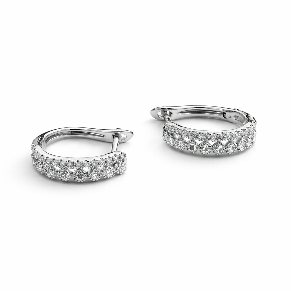 Diamond Hoop Earrings