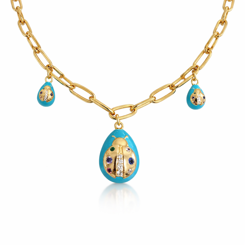 Three Ladies Egg Necklace