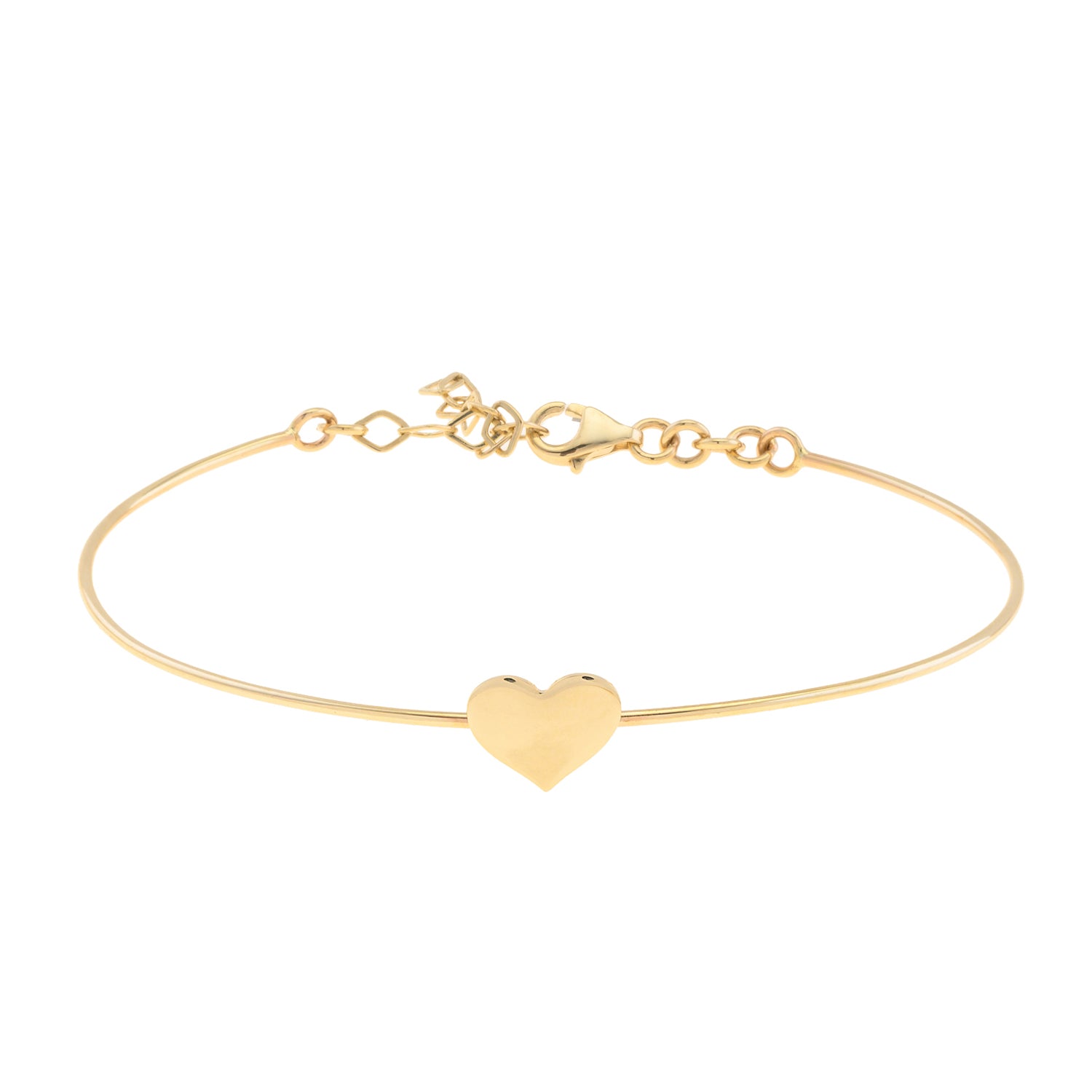 Engravable Heart Bangle Bracelet