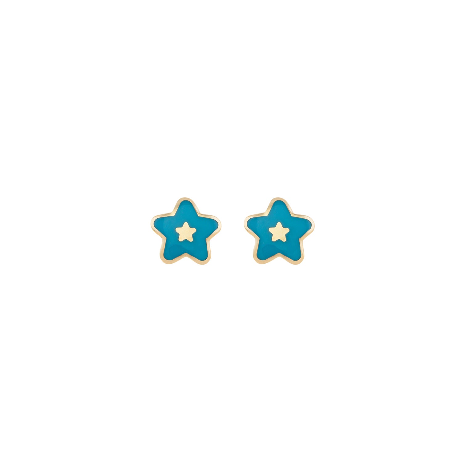 Blue Star Earrings