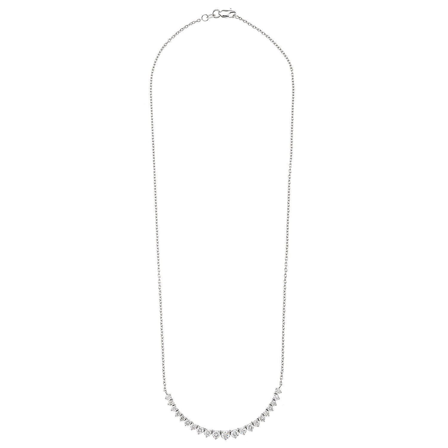Moving Diamond Bar Necklace