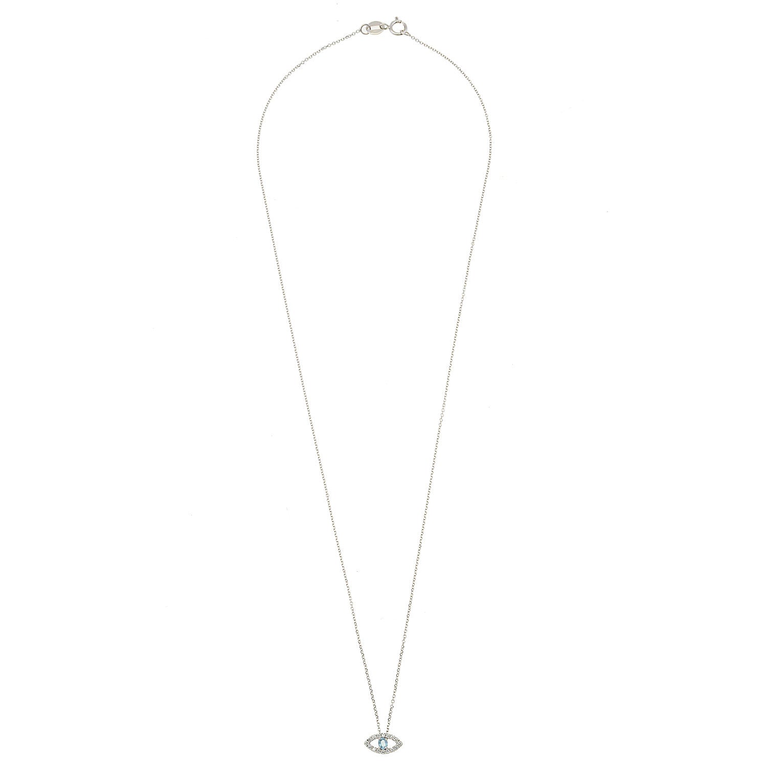 Evil Eye Necklace. Diamond Necklace. Blue Sapphires. Tear drop necklace. 18K Gold. Rose Gold, White Gold, Yellow Gold. Fine Jewelry. Gift. Κολιέ μάτι. Κολιέ για δώρο μάτι. Χρυσό κολιέ. Κολιέ με διαμάντια. Κολιέ με ζαφείρια. Μάτι φυλαχτό. Μάτι με διαμάντια. Στρογγυλό μάτι κολιέ. Aquamarine eye necklace.