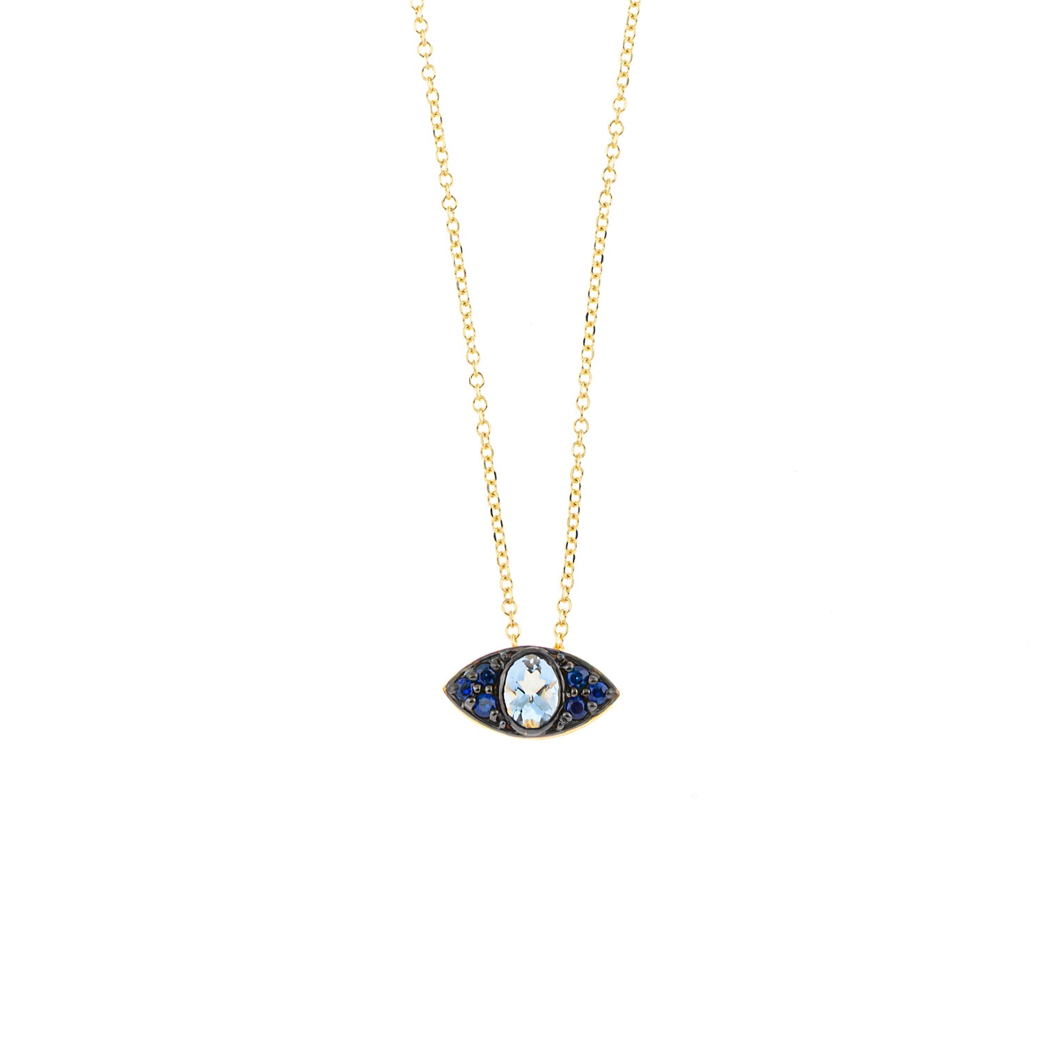 Blue Lake Eye Necklace