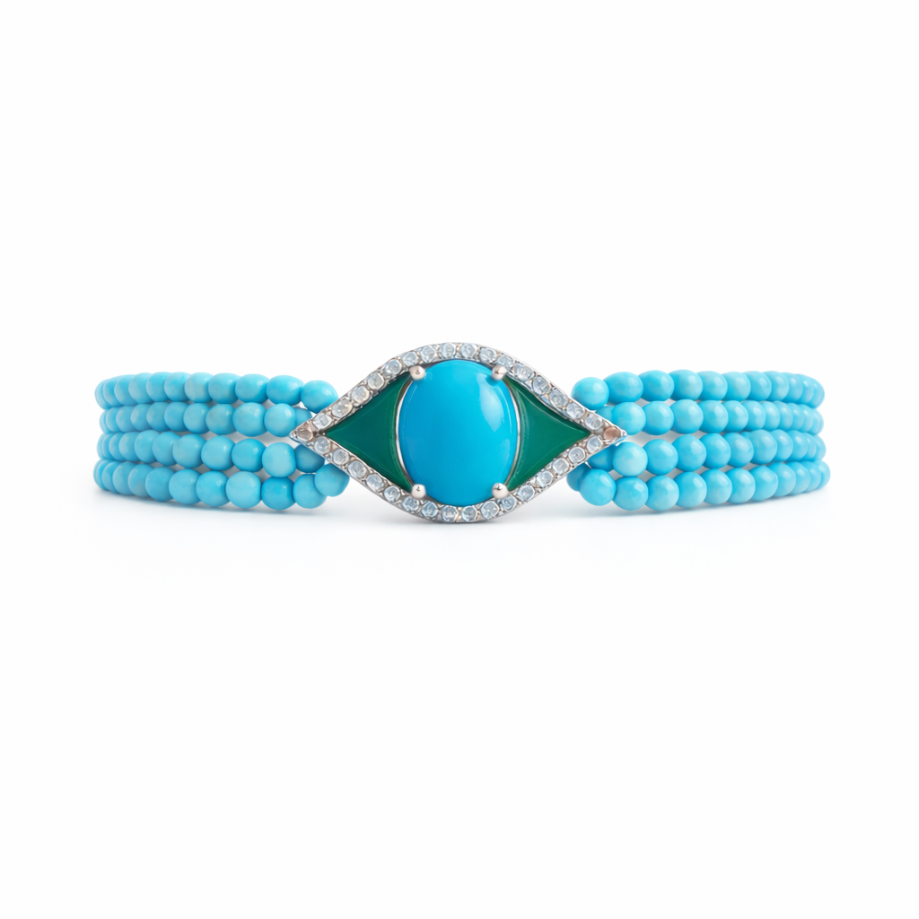 Green Sides Eye Bracelet