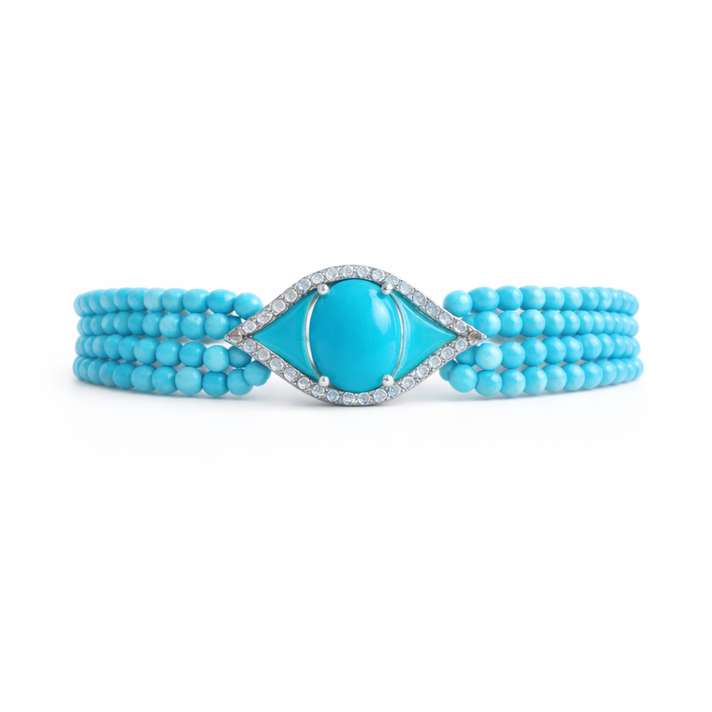 Turquoise Sides Eye Bracelet