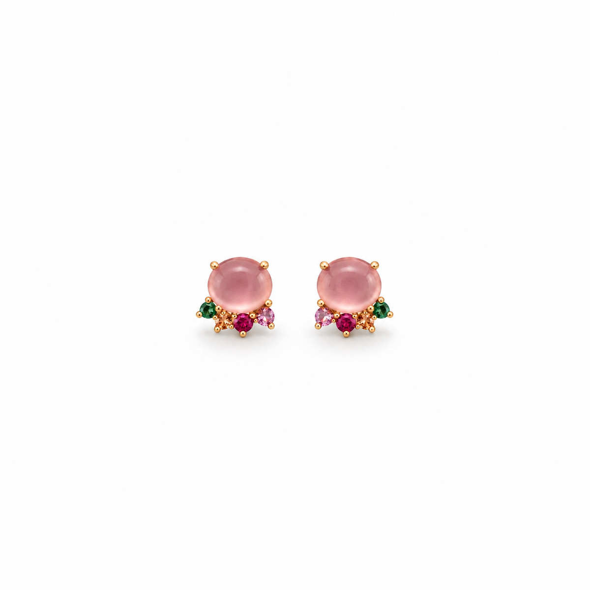 Rosy Bloom Studs