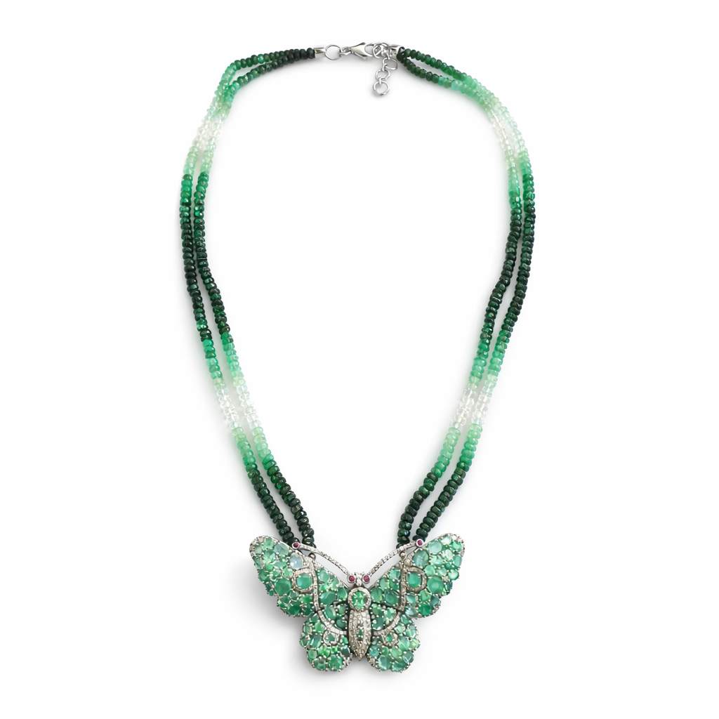 Green Butterfly Necklace