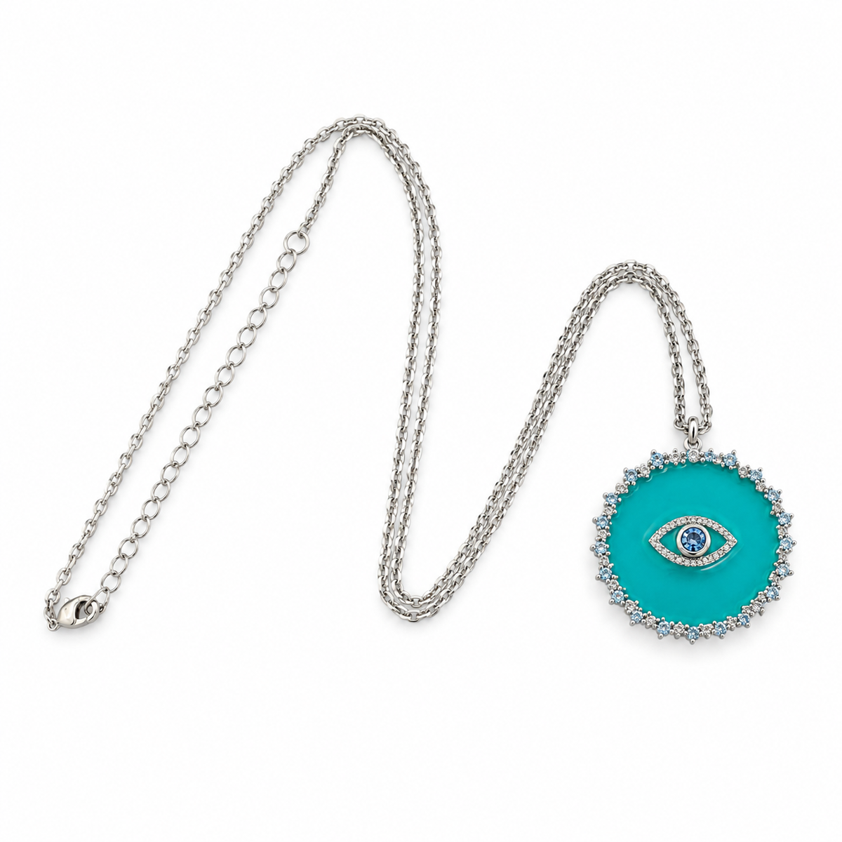 Summer Pool Eye Necklace