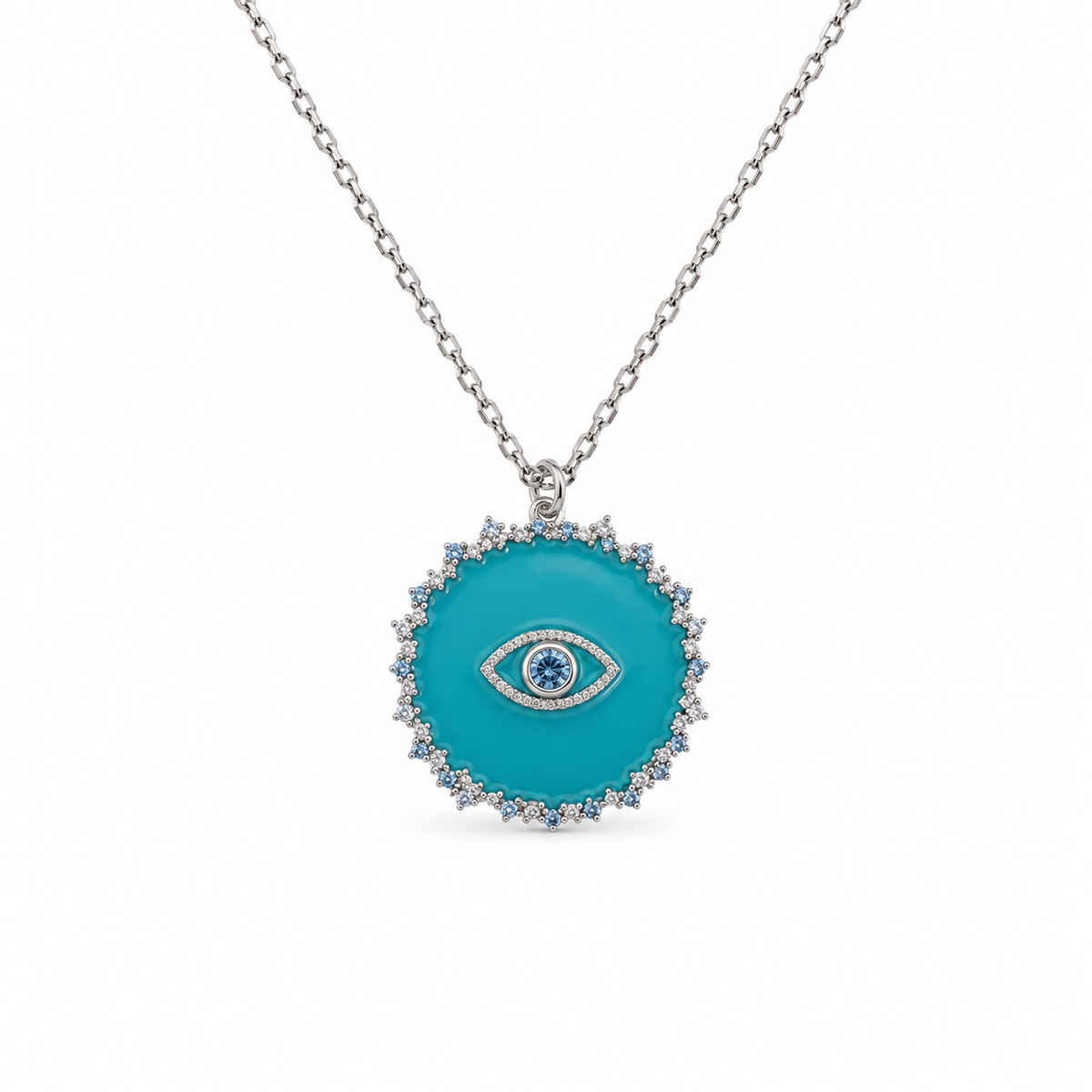 Summer Pool Eye Necklace