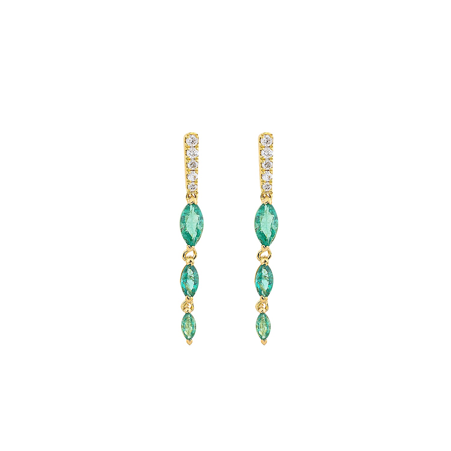 Emerald Drop Earrings