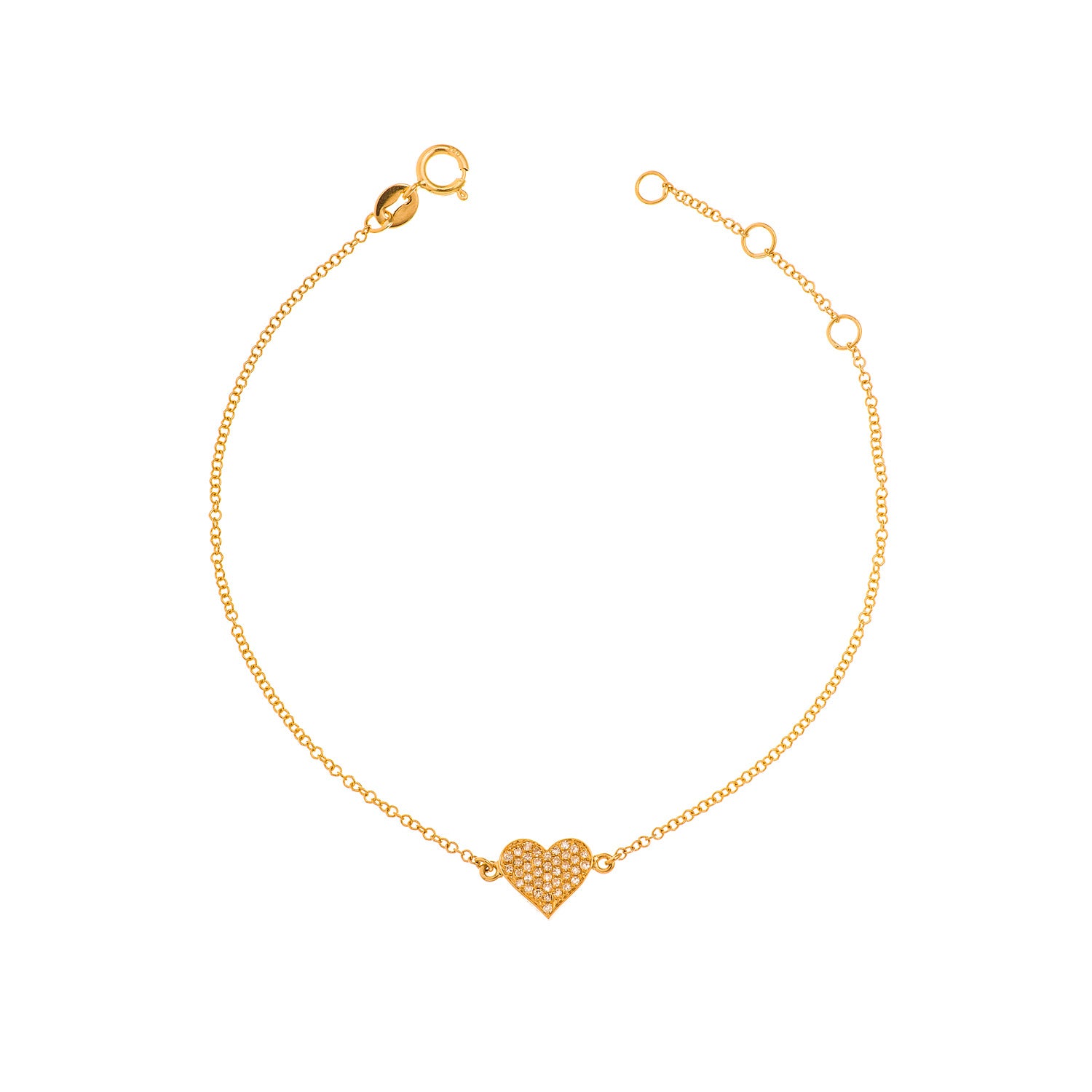Heart Chain Bracelet - Anatol Jewelry