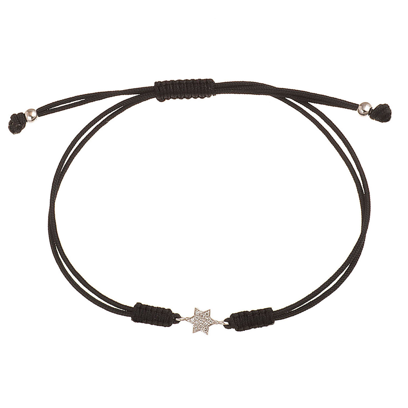 Diamond Star Cord Bracelet