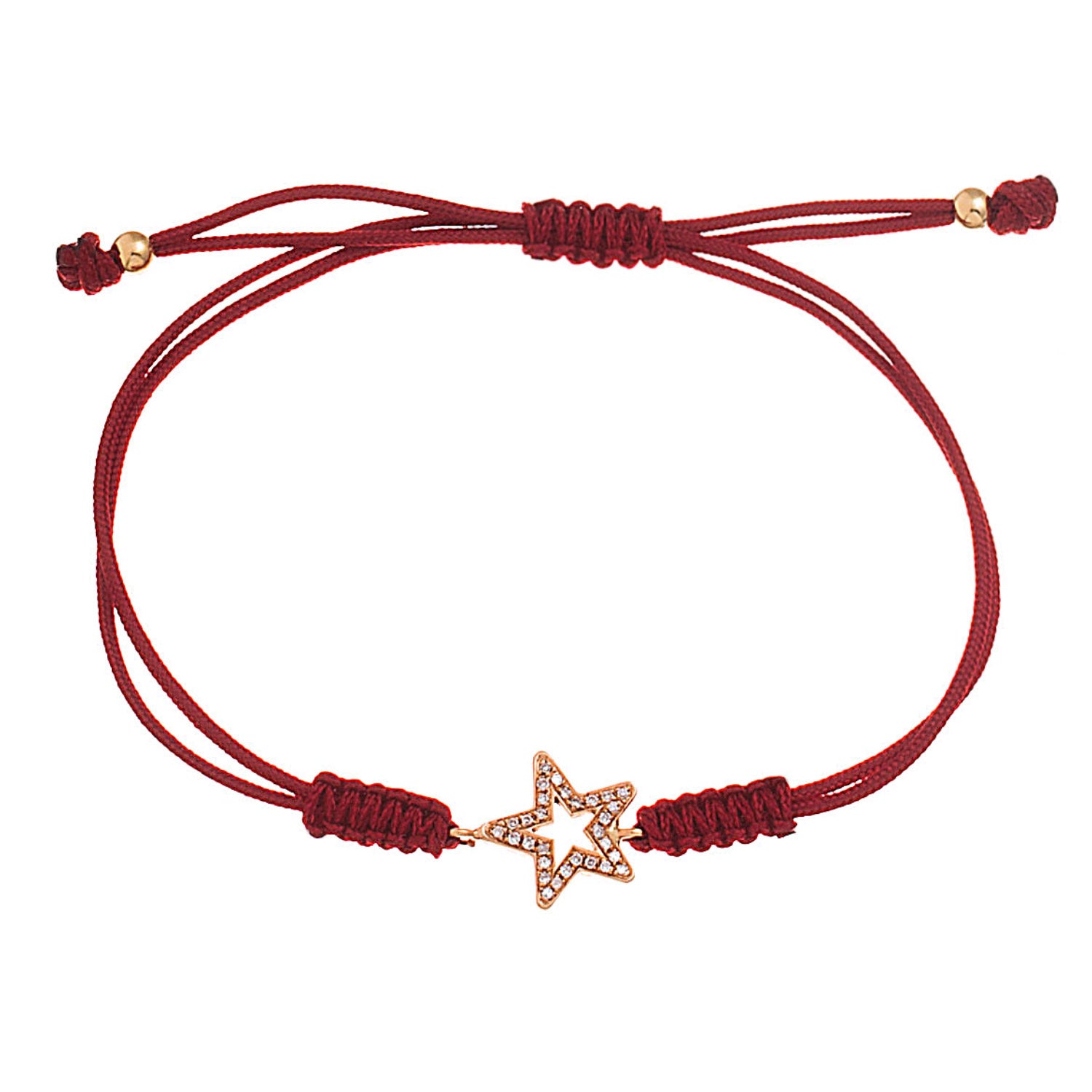 Diamond Star Cord Bracelet