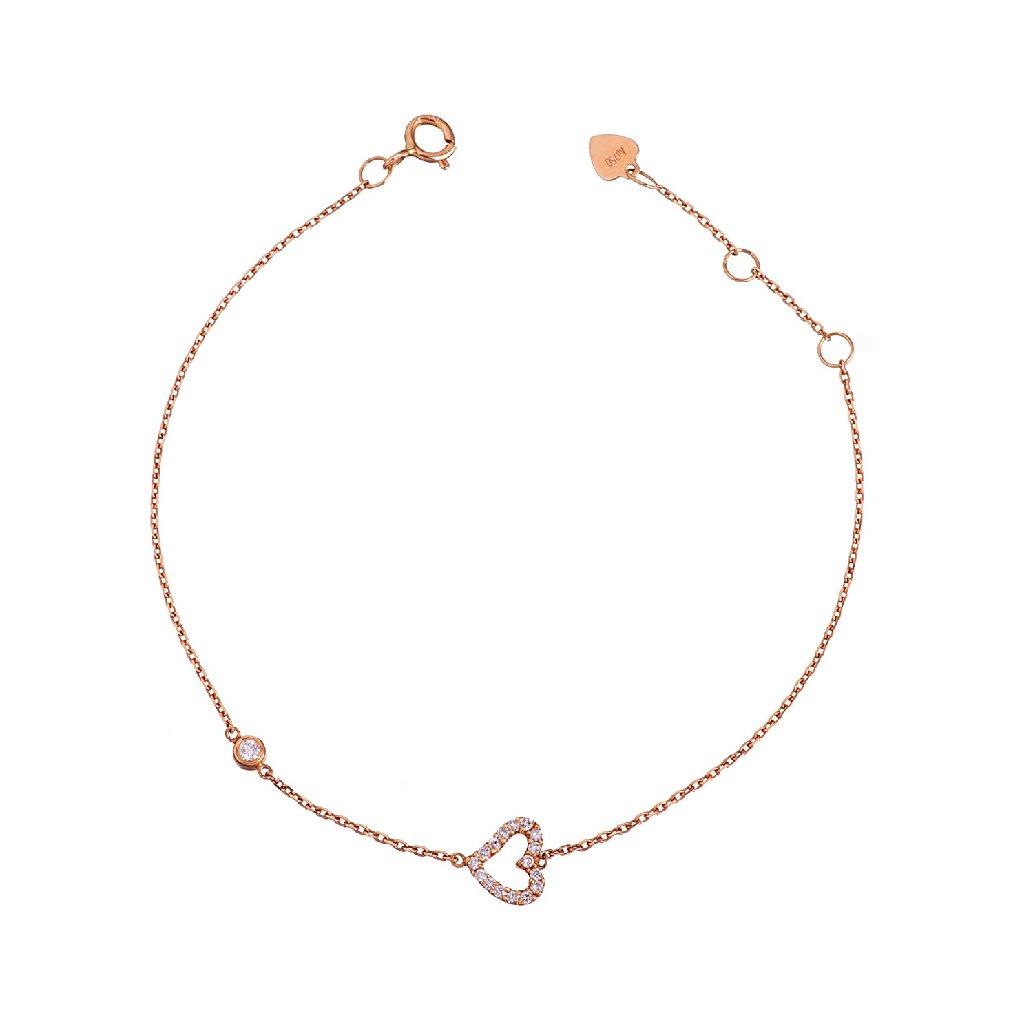 Diamond Heart Bracelet