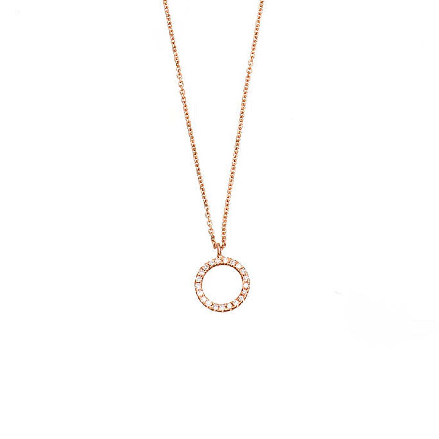 Diamond Circle Necklace