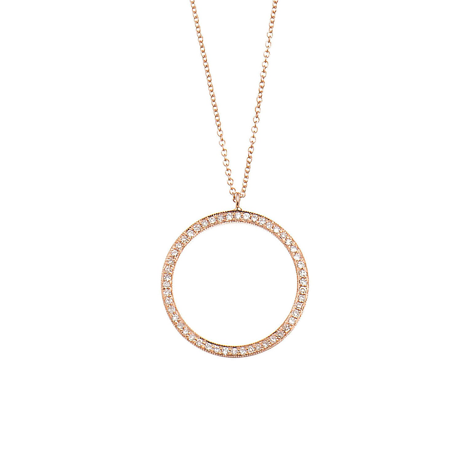 Diamond Circle Necklace
