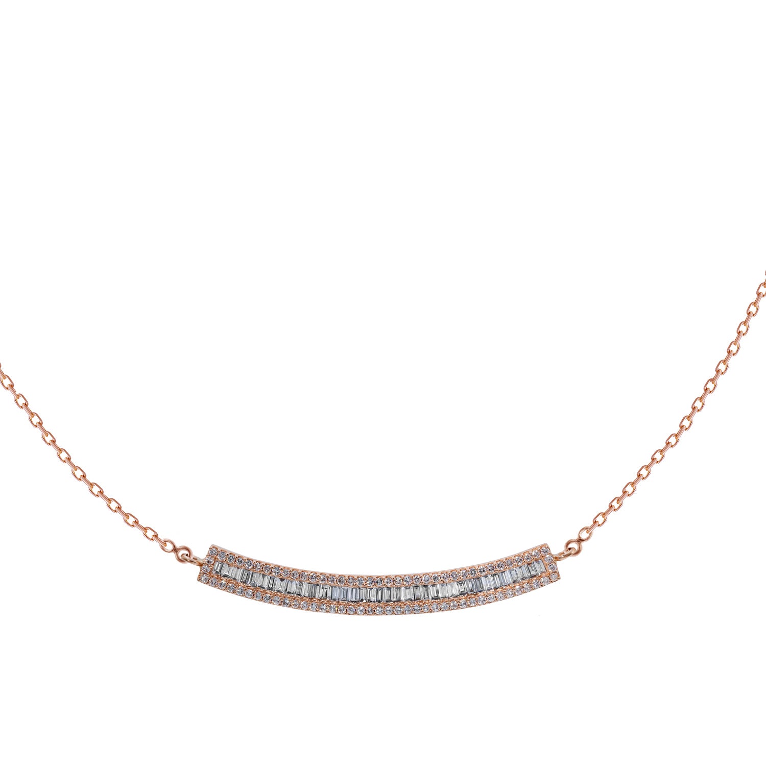 Diamond Bar Necklace
