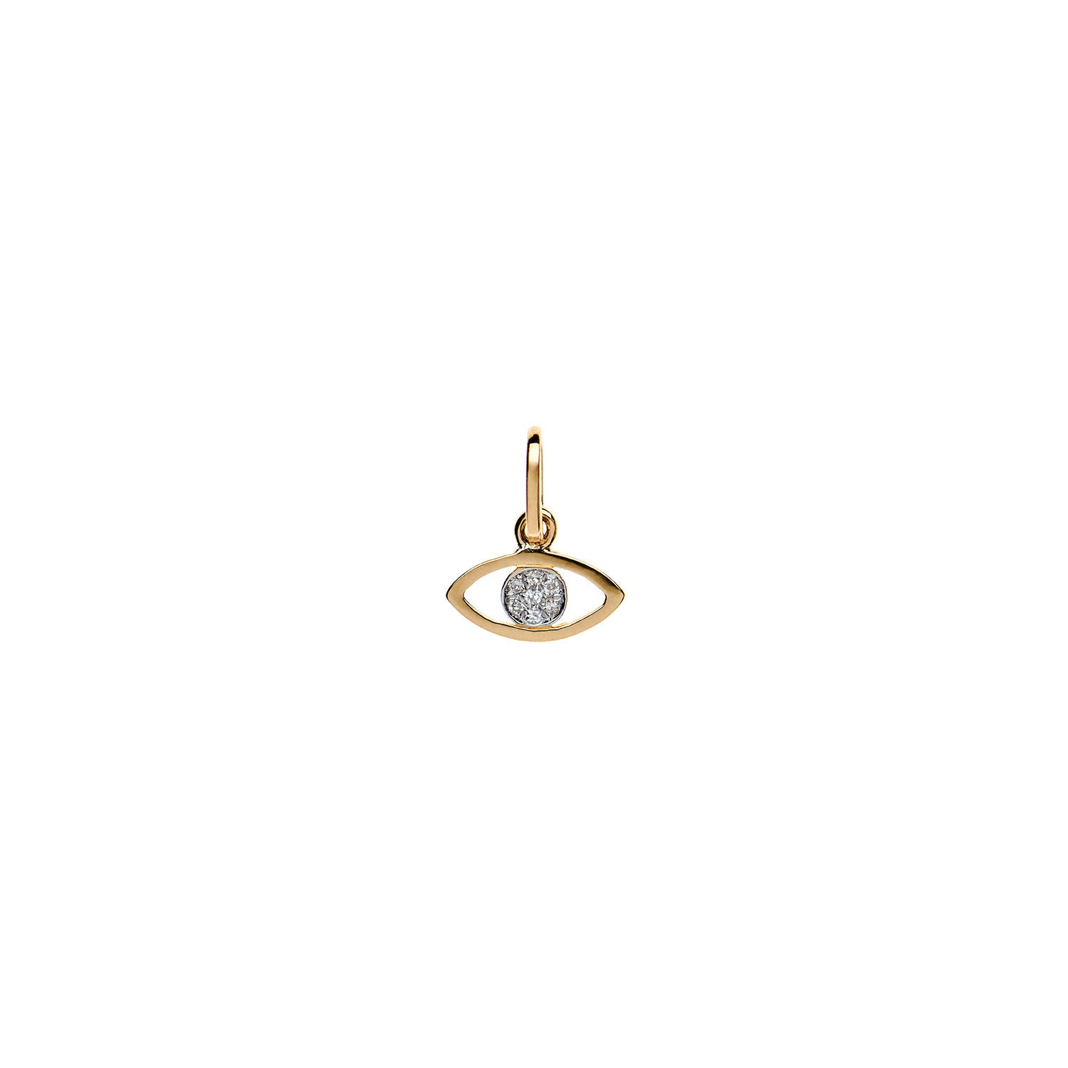 Evil eye pendant. Gold evil eye. Diamond evil eye. Good luck pendant. Protection pendant. Pendant for luck. Evil eye motif. Anatol jewellery. Fine jewellery. Athens. Greece. Μοτίφ μάτι. Μάτι χρυσό. Μάτι για δώρο. Φυλαχτό μάτι. Μάτι με διαμάντια. Ανατολ. Χρυσά κοσμήματα.