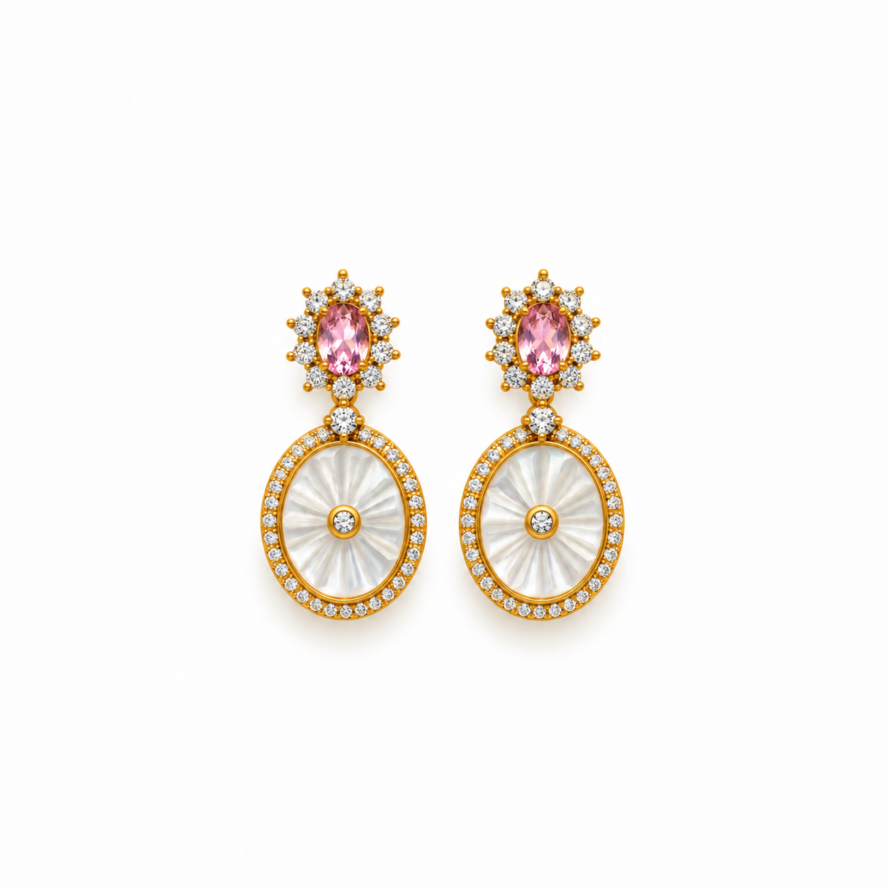 Rosalie Oval Drop Earrings