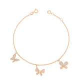 Bow and Butterflies Bracelet