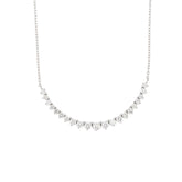 Moving Diamond Bar Necklace