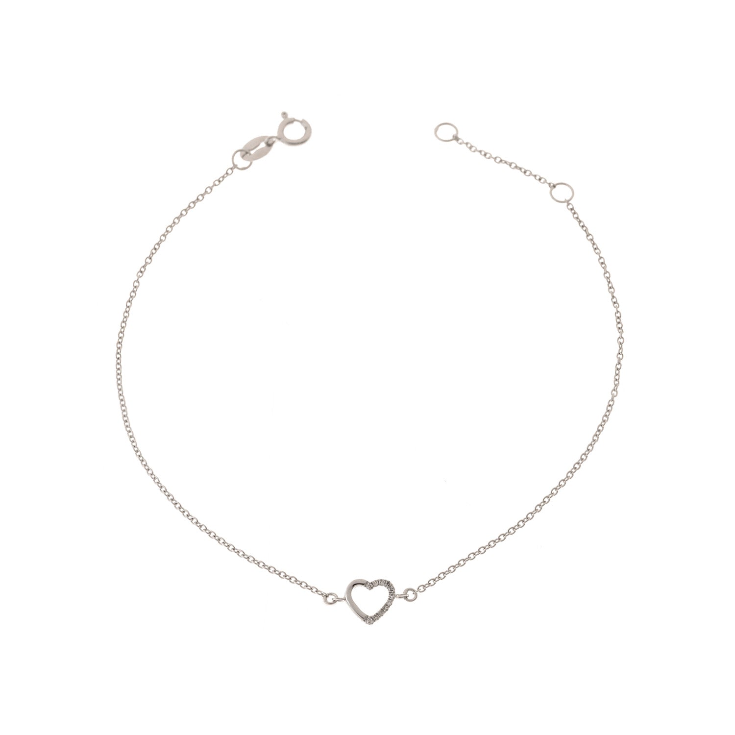 Diamond bracelet. Gold Bracelet. 18k gold bracelet. Rose Gold Bracelet. Yellow gold bracelet. White Gold Bracelet. Gift Bracelet. Chain Bracelet. Anatol jewelry. Fine Jewelry. Golden Hall. Kifissia. Βραχιόλι καρδιά. Βραχιόλι δώρο. Καρδιά με διαμάντια. Χρυσό βραχιόλι. Βραχιόλι με αλυσίδα. Heart bracelet. Diamond Heart.