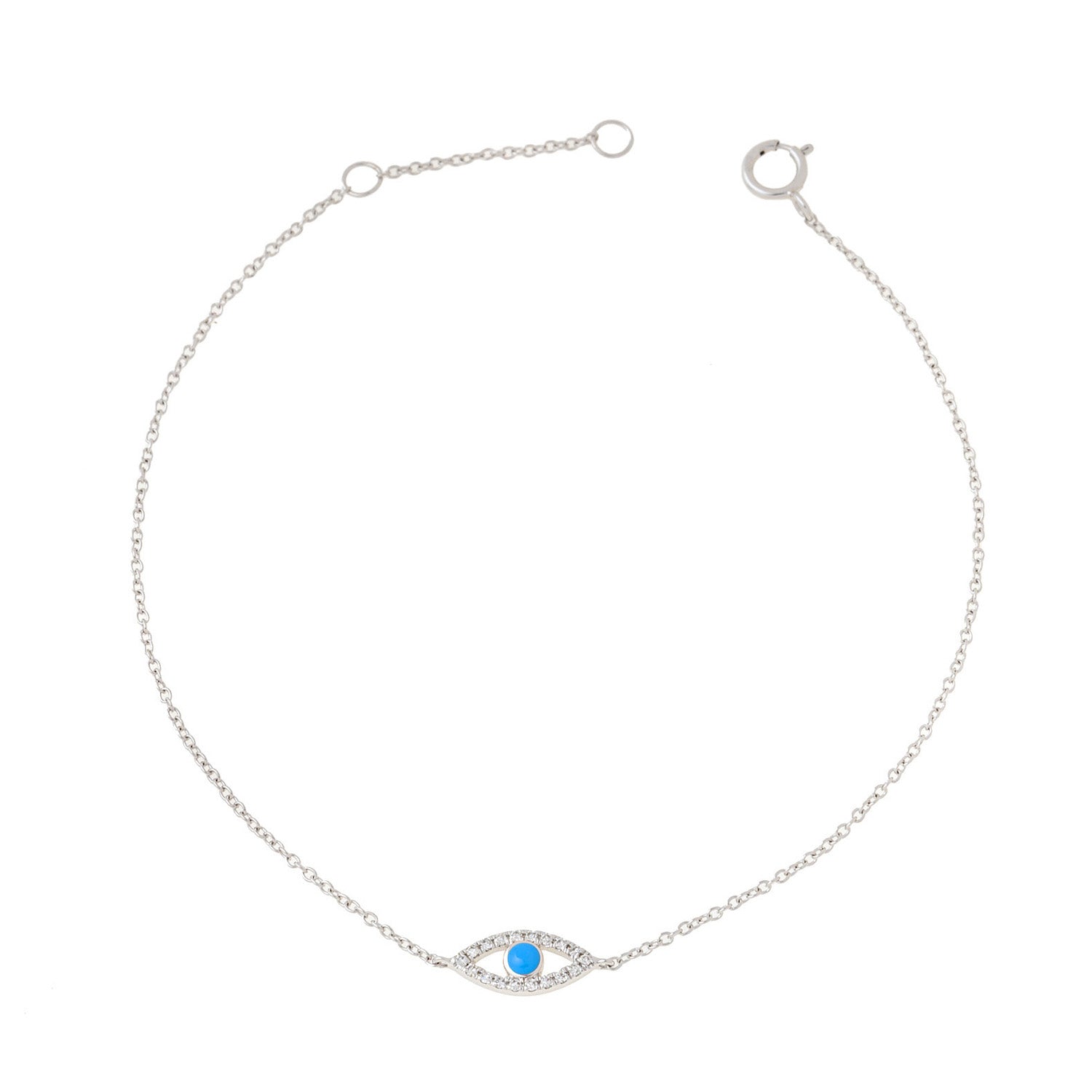 Evil eye bracelet. Diamond evil eye bracelet. Evil eye chain bracelet. Sapphire and diamond eye bracelet. Eye bracelet. Eye jewellery. Anatol jewellery. Χρυσά κοσμήματα. Κόσμημα με μάτι. Βραχιόλι με μάτι. Χρυσό μάτι με μπριγιάν. Ανατολ κοσμήματα.