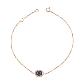 Evil eye bracelet. Diamond evil eye bracelet. Evil eye chain bracelet. Sapphire and diamond eye bracelet. Eye bracelet. Eye jewellery. Anatol jewellery. Χρυσά κοσμήματα. Κόσμημα με μάτι. Βραχιόλι με μάτι. Χρυσό μάτι με μπριγιάν. Ανατολ κοσμήματα.
