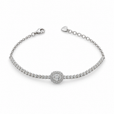 Oval Oasis Diamond Tennis Bracelet