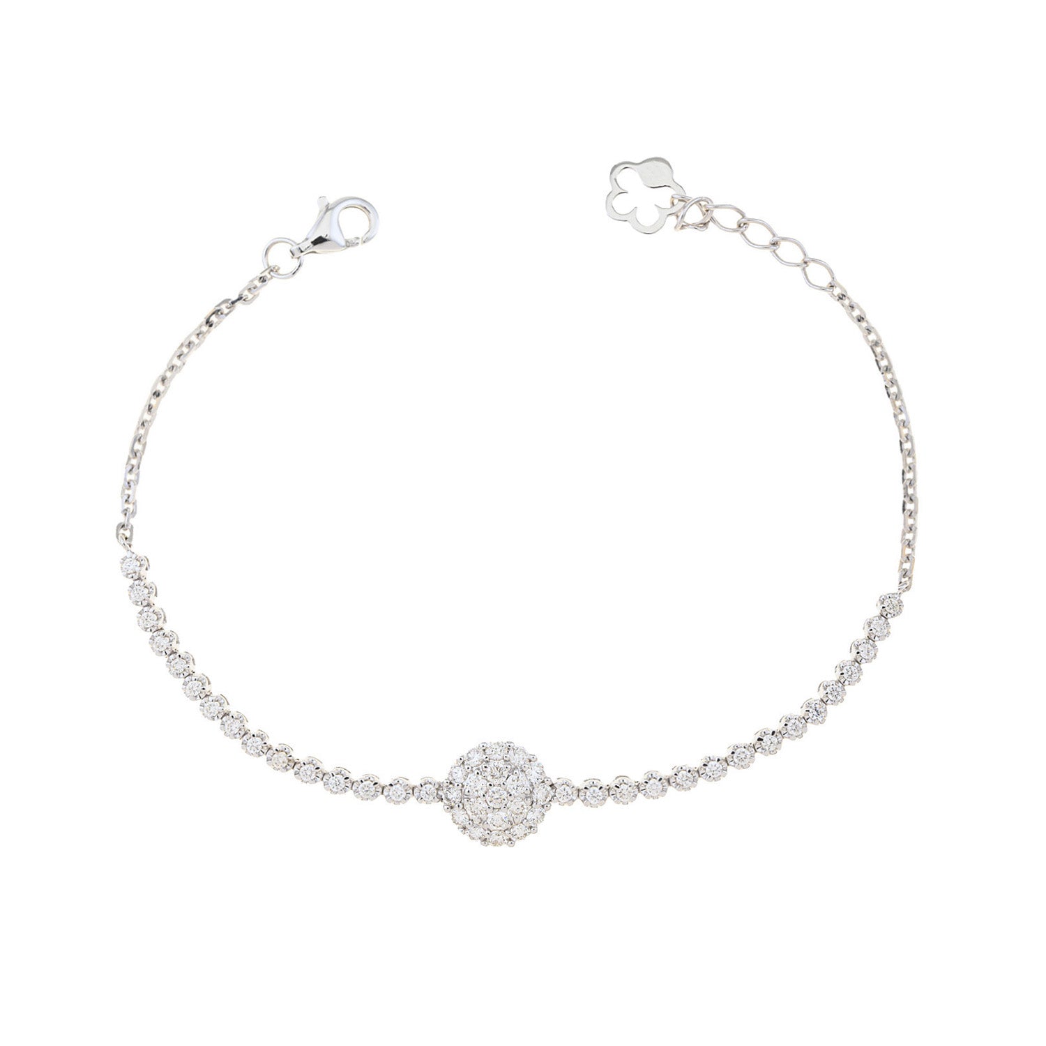 Tennis bracelet. Classic diamond Bracelet. Fine jewelry. Diamond Bracelet. Wedding gift. Gift for wife. Anatol jewelry. Golden Hall. Kifissia. Athens. Gold and diamond bracelet. 