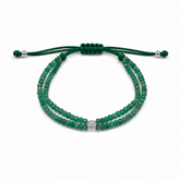 Diamond in Emeralds Bracelet