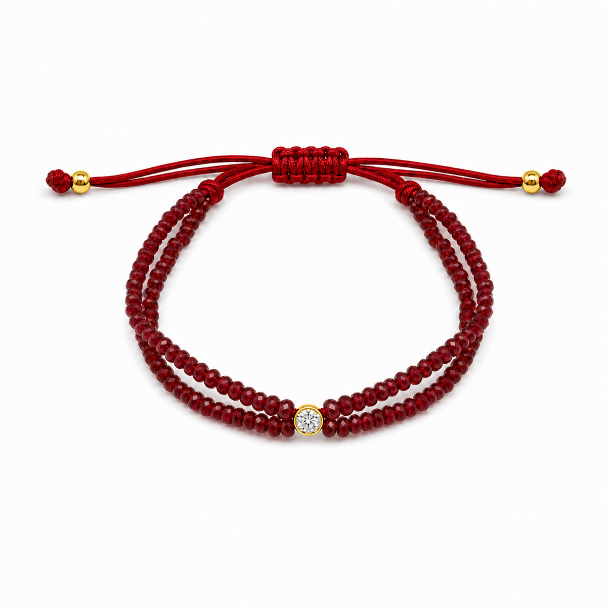 Diamond in Rubies Bracelet