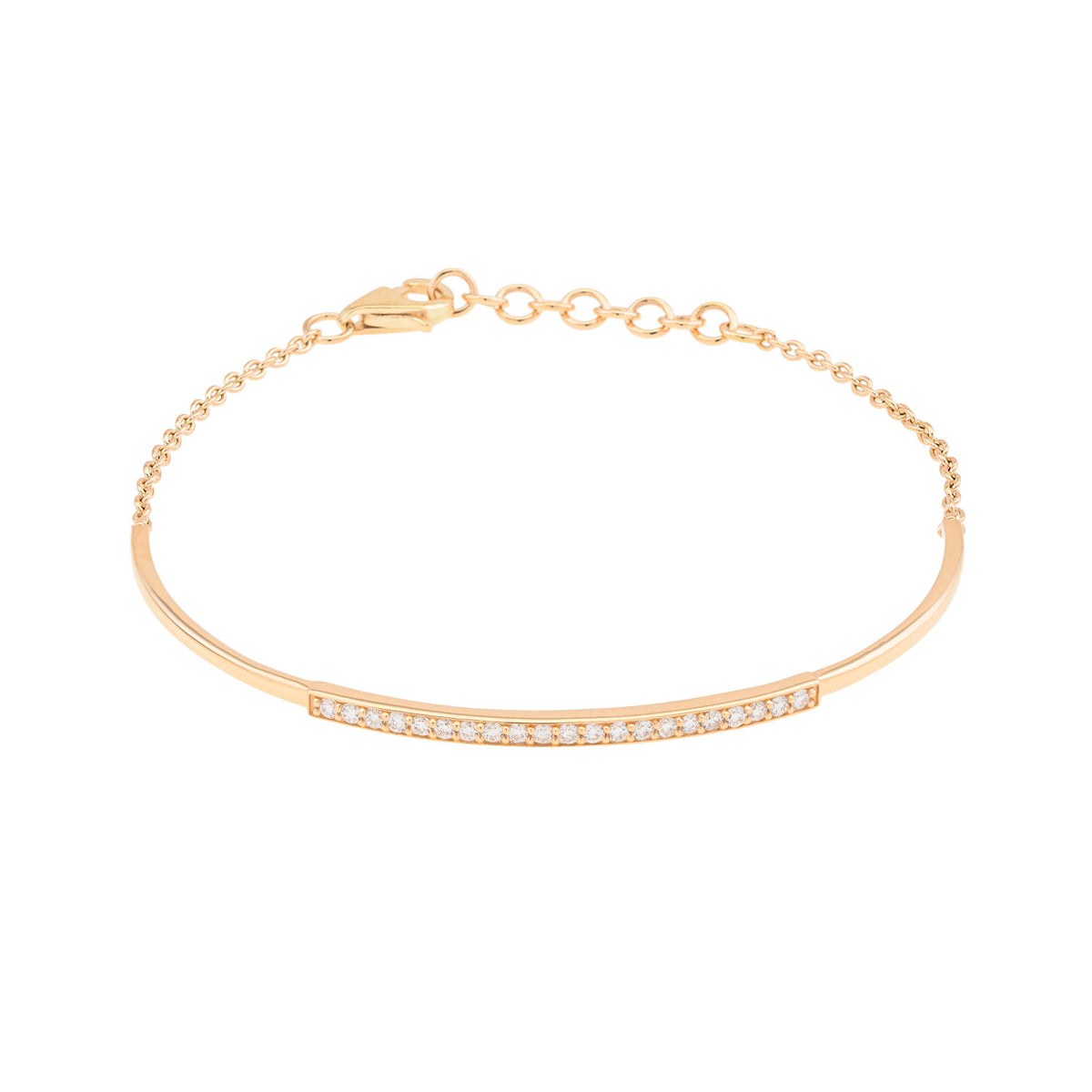 Diamond Bar Bangle Bracelet