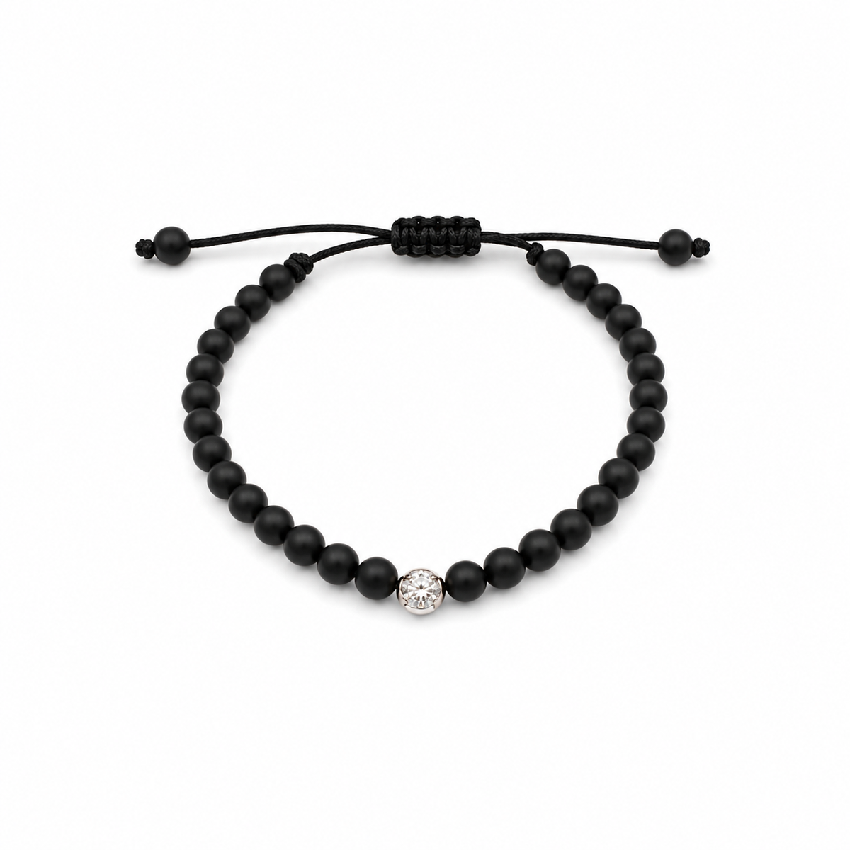 Diamond in Onyx Bracelet