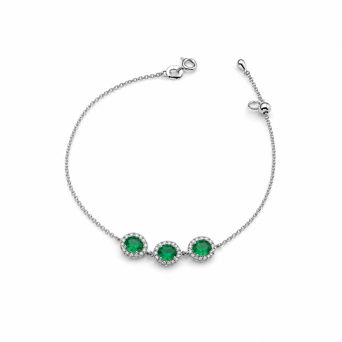 Trio Emerald Bracelet
