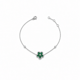 Emerald Flower Bracelet