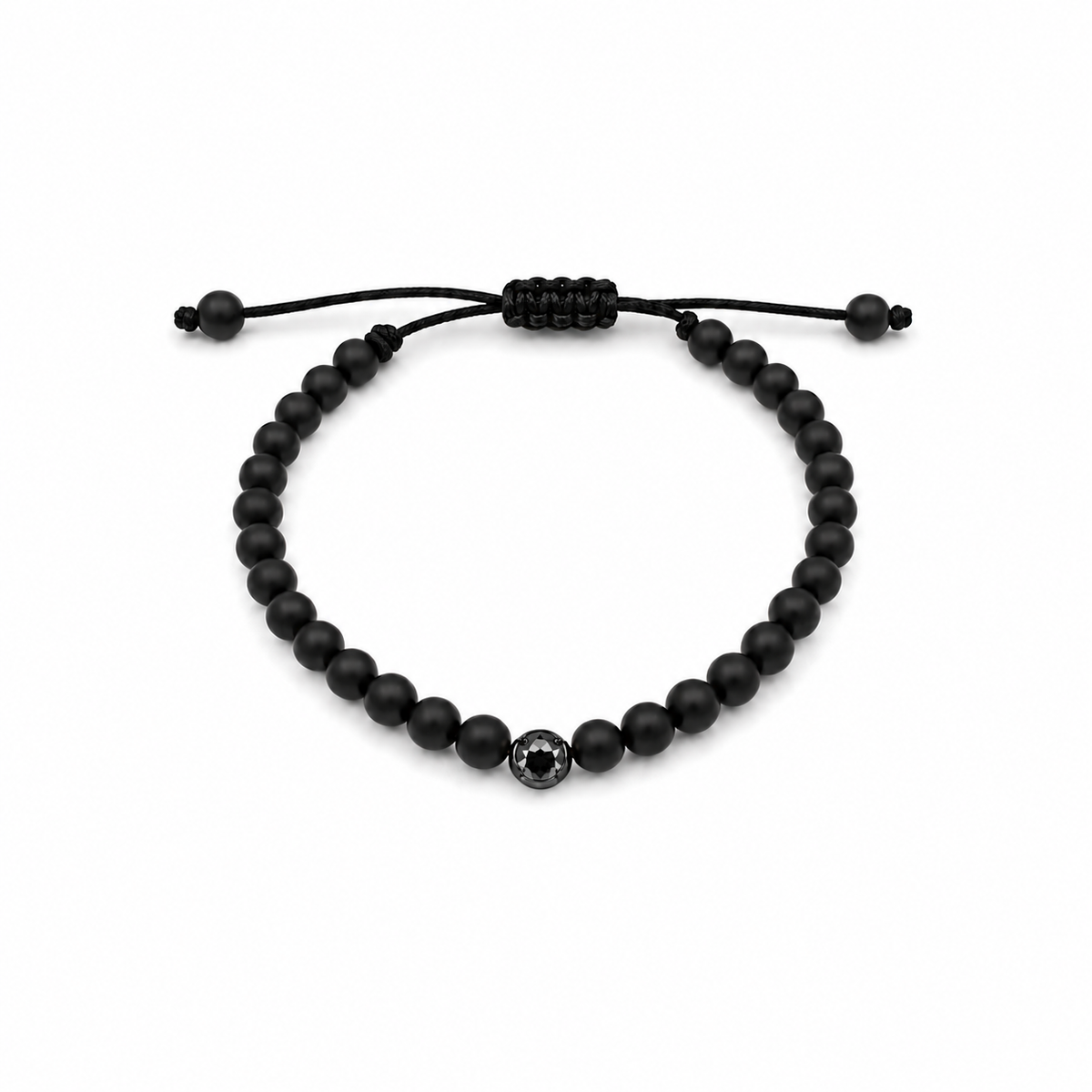Black Diamond in Onyx Bracelet