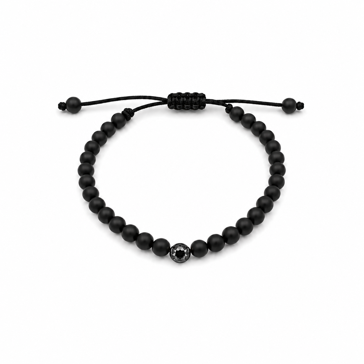 Black Diamond in Onyx Bracelet