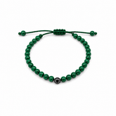 Black Diamond in Malachite Bracelet