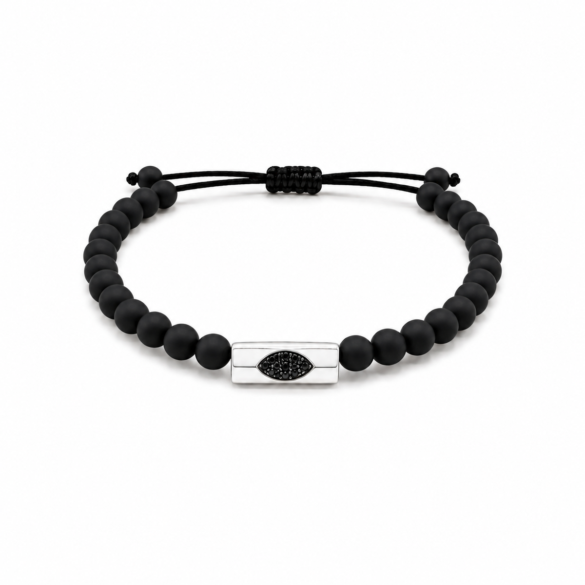 Onyx Bead Eye Bracelet
