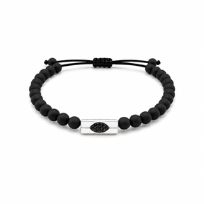 Onyx Bead Eye Bracelet