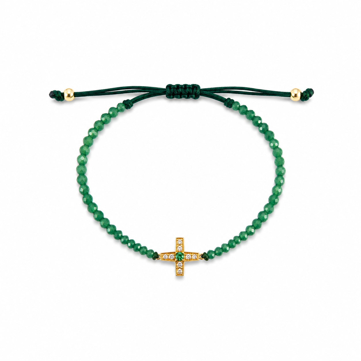 Emerald Point Cross Bracelet