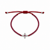 Ruby Point Cross Bracelet