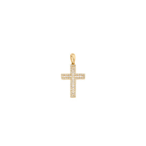 Diamond Cross. Gold and diamond cross. Cross for christening. Cross for baptism. Fine jewellery. Anatol jewellery. Χρυσά κοσμήματα. Κοσμήματα Κηφισιά. Σταυρός χρυσός. Σταυρός με διαμάντια. Βαφτιστικός σταυρός. Σταυρός για βάφτιση.  Σταυρός με μπριγιάν.